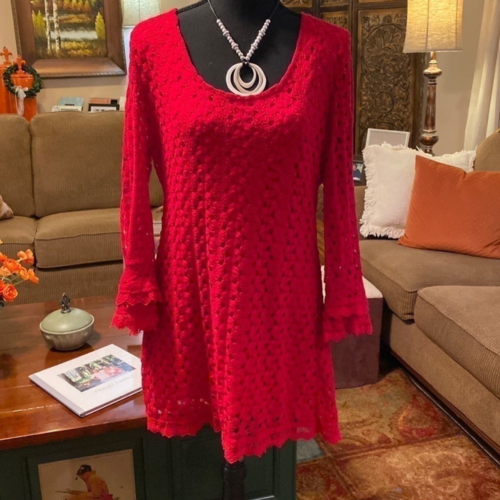 Sand Studio Fully Lined Medium 100% Cotton Tunic/Mini Dress